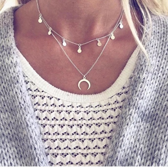 Jewelry - Layered Moon Necklace